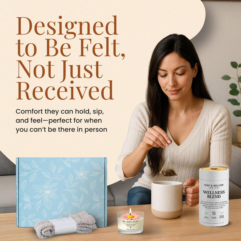 Ceramic Mug Socks Candle Tea Gift Set U98138