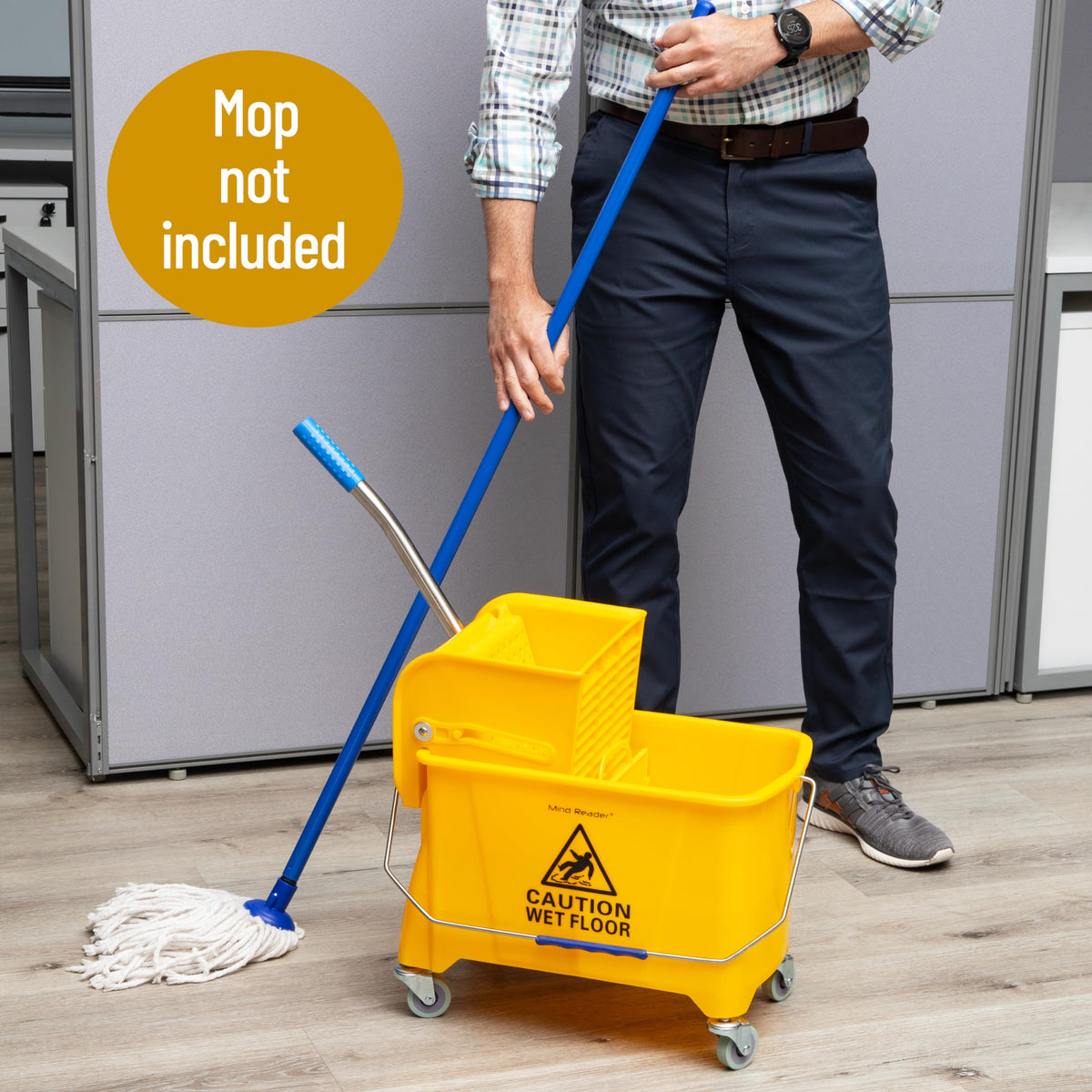 5.5-Gallon Mop Bucket with Wringer V19160